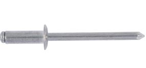 Заклепка витяжна відкритої форми з відривним стрижнем та плоскою головкою 4,0X12,0