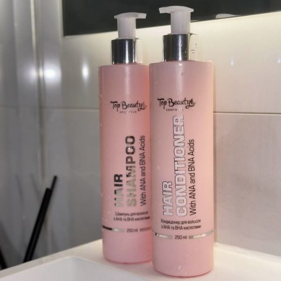 Кондиціонер для волосся з АНА та ВНА кислотами Top Beauty 250 мл | Зображення 3