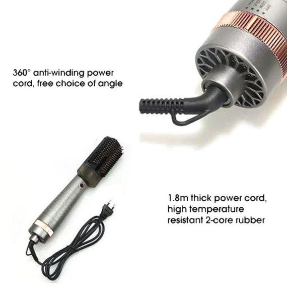 Гребінець-фен з інфрачервоним випромінюванням XPRO Hair Steam Brush Infrared Spray HotAirComb 3в1 (MER-15306_552)