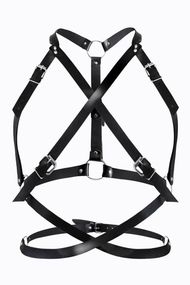 Шкіряна портупея  Art of Sex Agnessa Leather harness Чорний L/XL/2XL