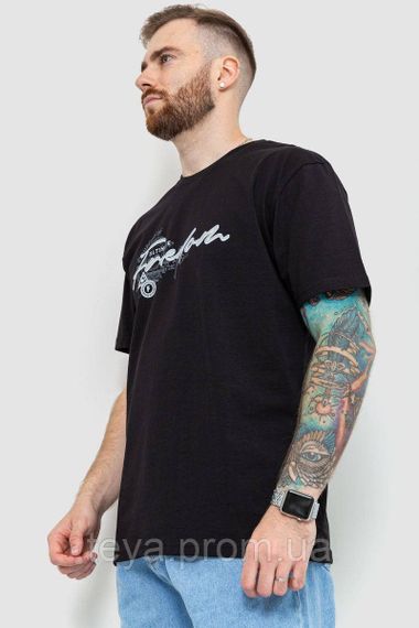 Футболка мужская батал, цвет черный, размеры 4XL, 5XL, 6XL, XXXL, 4XL FA_007599 | Зображення 2