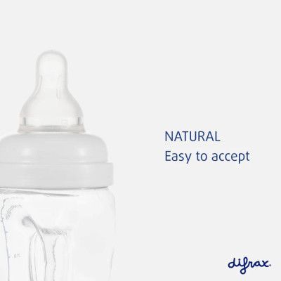 Бутылочка для кормления Difrax с силиконовой соской и проемом для держания, 240 мл (193 Raspberry) | Зображення 4