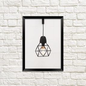 Постер в рамке Необычная люстра 15x21 см, A5 (MT5_ART028_BL)