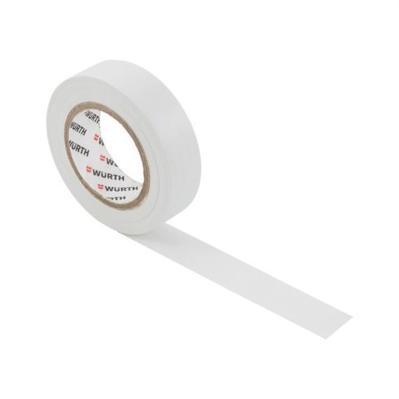 Ізоляційна стрічка PVC, біла, 18мм/10м Wurth (арт. 1985102)