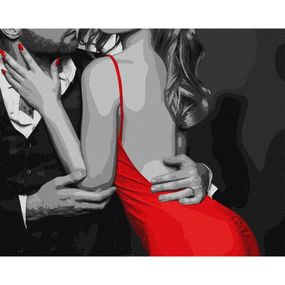 Картина по номерам "Объятия влюбленных" KHO8401, 40х50см