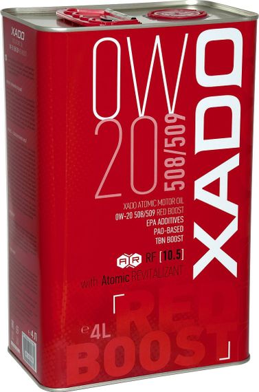 Моторна олива XADO 508/509 Red Boost 0W-20 4л.