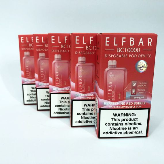 Elf Bar BC10000 смак Кавунова Жуйка (Watermelon Bubble Gum) (ws25661-30) | Зображення 1