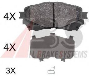 Колодка гальм. диск. MAZDA 6 2.0 2.2D 2.5 2013 - передн. (вир-во ABS) A.B.S. 37977 на MAZDA ATENZA седан (GJ, GH)