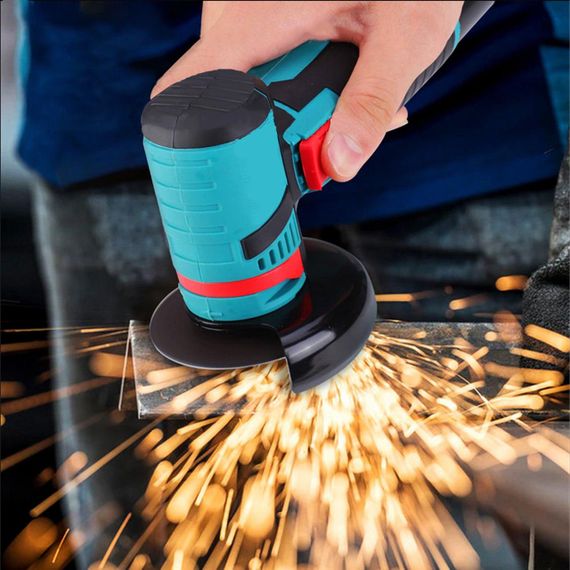 Акумуляторна болгарка у валізі (2 акумулятори 12V, 2 диска), W-153-7 / Кутова шліфувальна машина / Міні електроболгарка бездротова | Зображення 1