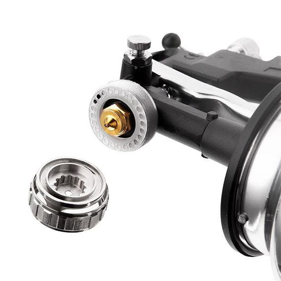 Фарбопульт пневматичний HP, форсунка 1.5 мм, нижній металевий бачок 1000 мл.,5бар INTERTOOL PT-02111 | Зображення 6