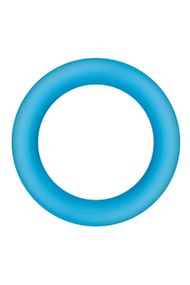 Эрекционное кольцо для пениса люминесцентное NS Novelties Firefly синее, М sexstyle