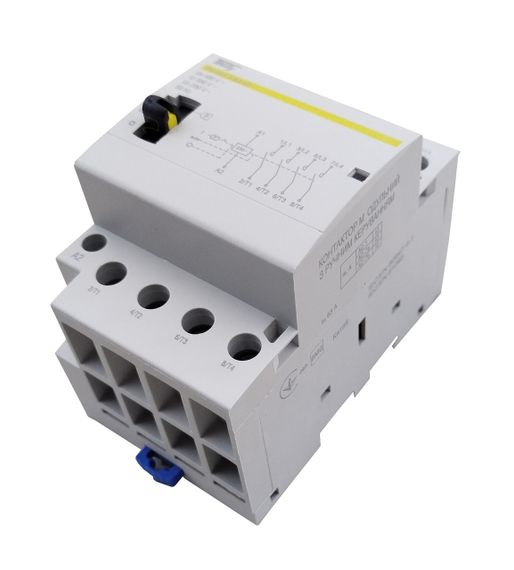 Контактор модульный РК-КМ-3-63-40 63А 230AC 4NO 4р 3мод. с ручным управлением Ny95504658 | Зображення 1