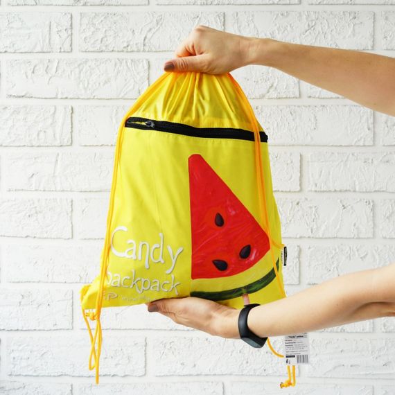 Рюкзак-сумка для одягу та взуття 4Profi "Candy", yellow Лаке 46082