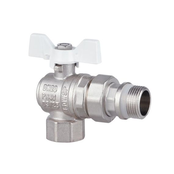 Кран кульовий "Американка" Thermo Alliance Forte 3/4" з антипротіканням кутовий SF223W20 | Зображення 2