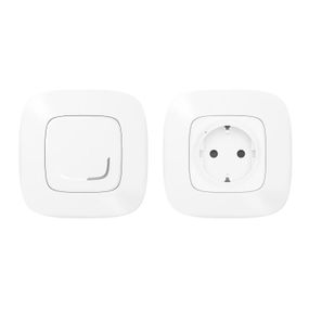 Valena Allure with NETATMO. Набор упр. эл.приборами (smart-розетка + smart-выкл.).Белый (752554)