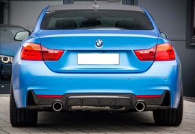 Задній дифузор DPT V-1 (для M-Performans, чорний глянець) для BMW 4 серія F-32 2012-2020 рр