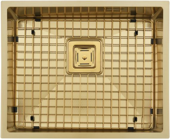 Нерж. мийка Quadro 53 Celldecor Nano Gold
