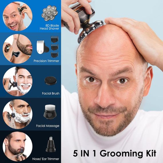 Бритва електрична, водонепроникний чоловічий набір для догляду, SOPPY, електробритва | Зображення 4
