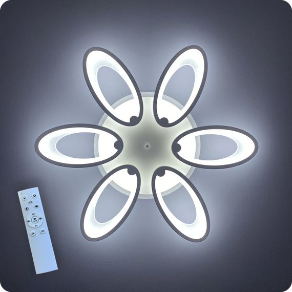Люстра светодиодная 517 Light 3color с пультом 134Вт Белый (01296) | Зображення 8