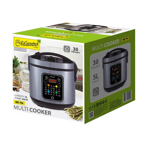 Мультиварка 5л 900W 30 програм (а/п чаша) MR-794 Maestro | Зображення 2