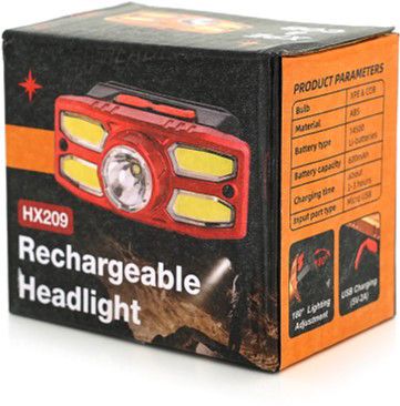 Налобний ліхтарик Bailong HX-209 1 LED 3 W 4 LED Cob 4 режими | Зображення 2