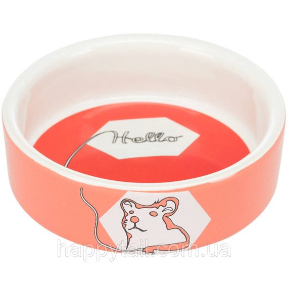 Миска Trixie для гризунів Hello Hamster хом як керамічна 8 см 90 мл | Зображення 4
