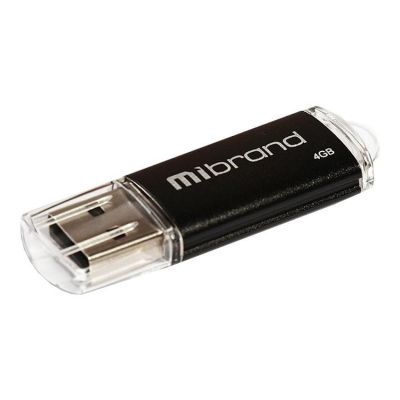 USB флеш накопитель Mibrand 4GB Cougar Black USB 2.0 (MI2.0/CU4P1B) (MI2.0/CU4P1B) | Зображення 1