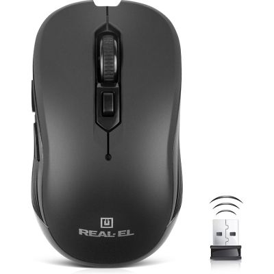 Мышка REAL-EL RM-331W Wireless Black (EL123200044) | Зображення 7