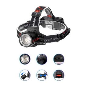 Ліхтар налобний PLD-T115-2PM10-TG (white+green) Чорний