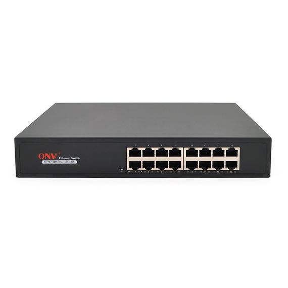 Коммутатор Ethernet ONV-H1016в металлическом корпусе, 16x100Мб портов | Зображення 1