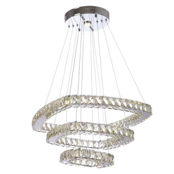 Люстра подвесная хрустальная LED 60W NW CH (BR-970S/3)