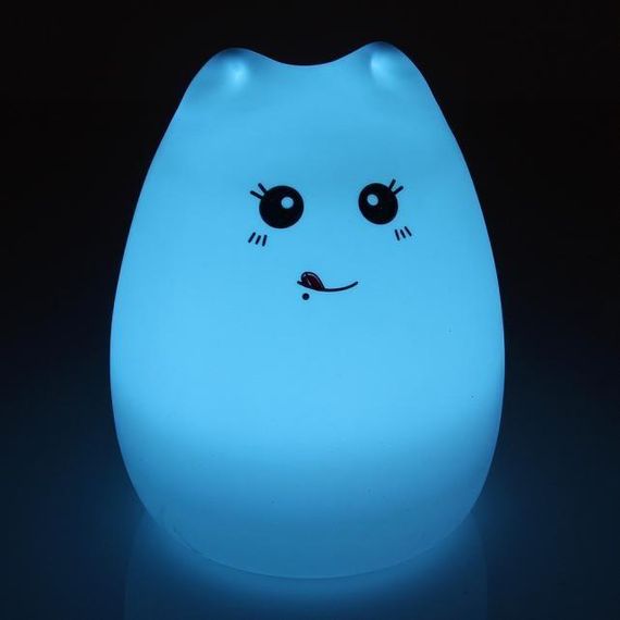 Силиконовый LED ночник-лампа &quot;Кошечка&quot; (CZ275106) | Зображення 3