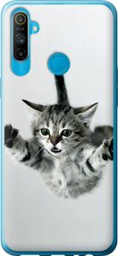 Чехол на Realme C3 Летящий котёнок "2322u-1889-17620"