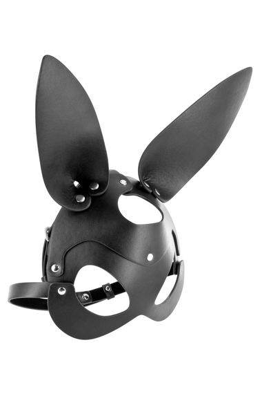 Маска зайчика Fetish Tentation Enjoy Pain Adjustable Bunny Mask, чорна | Зображення 1