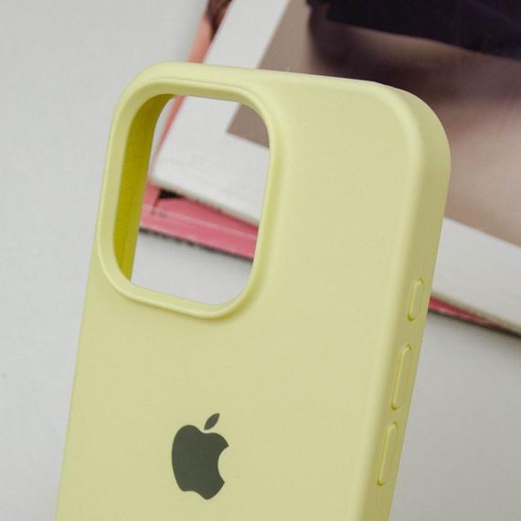Чохол Silicone Case Full Protective (AA) для Apple iPhone 16 Pro Max (6.9") Жовтий / Mellow Yellow | Зображення 5