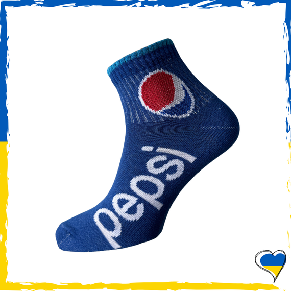 Носки унисекс с принтом Pepsi 36-40р