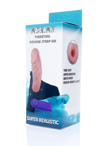 Страпон Hollow Strap-on-Hollow Strap-on Adrian vibrating Sex Aura | Зображення 1