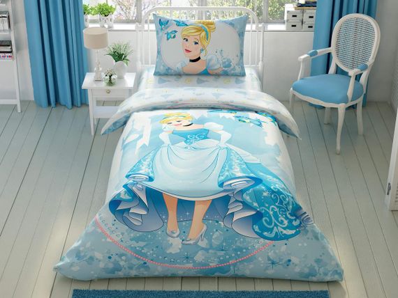Постільна білизна TAC Disney 160×220 см Cinderella Forever