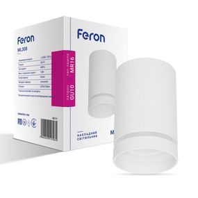 Накладний світильник Feron ML308 під лампу білий