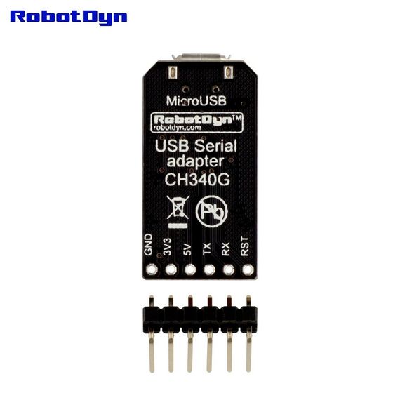 Конвертер MicroUSB-TTL CH340G RobotDyn