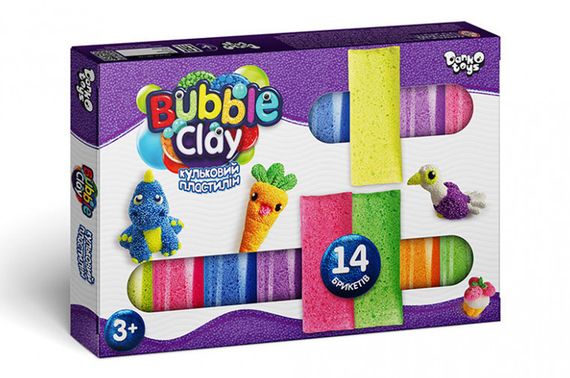 Набір для ліплення BBC-05-01U "Bubble Clay" 14 шт. в коробці DANKO