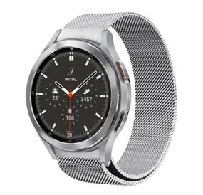 Миланский сетчатый ремешок Primolux для часов Samsung Galaxy Watch 4 Classic 42mm SM-R880 - Silver