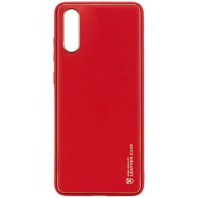Шкіряний чохол Xshield для Samsung Galaxy A50 (A505F) / A50s / A30s Жовтий / Yellow Червоний / Red