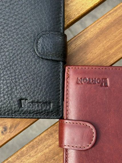 Чоловічий шкіряний гаманець люкс, чоловіче портмоне натуральна шкіра HORTON 301B | Зображення 7