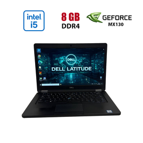 Ноутбук Dell Latitude 5491 / 14" (1920x1080) IPS / Intel Core i5-8400H (4 (8) ядра по 2.5 - 4.2 GHz) / 8 GB DDR4 / 256 GB SSD M.2 / nVidia GeForce MX130, 2 GB GDDR5, 64-bit / WebCam б/в