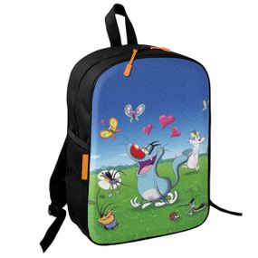 Рюкзак шкільний дитячий з принтом Оггі та таргани, Кукарачі 36х27 см підлітковий для хлопчика, дівчинки (4732)