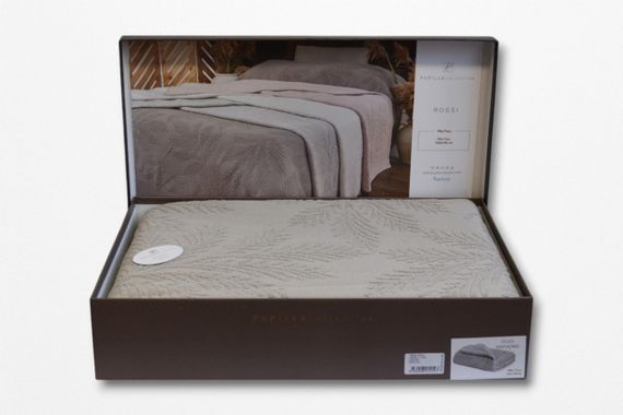 Махрове покривало Pupilla 220 х 240 см Rossi Kapucino