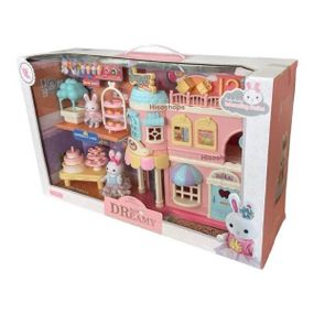 Будиночок ляльковий двоповерховий 6673 Рожевий
