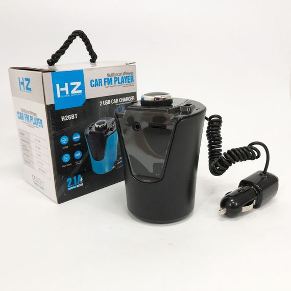 Fm трансмиттер в машину H26+BT BX6, Mp3 для машины в прикуриватель, Блютуз автомобильный передатчик XC-16 | Зображення 1