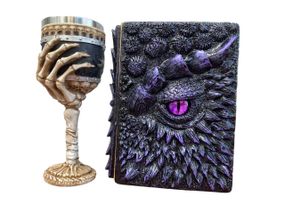 Подарунковий набір Келих 3D Рука з Черепами та блокнот 3D «Око Ілюзій»
